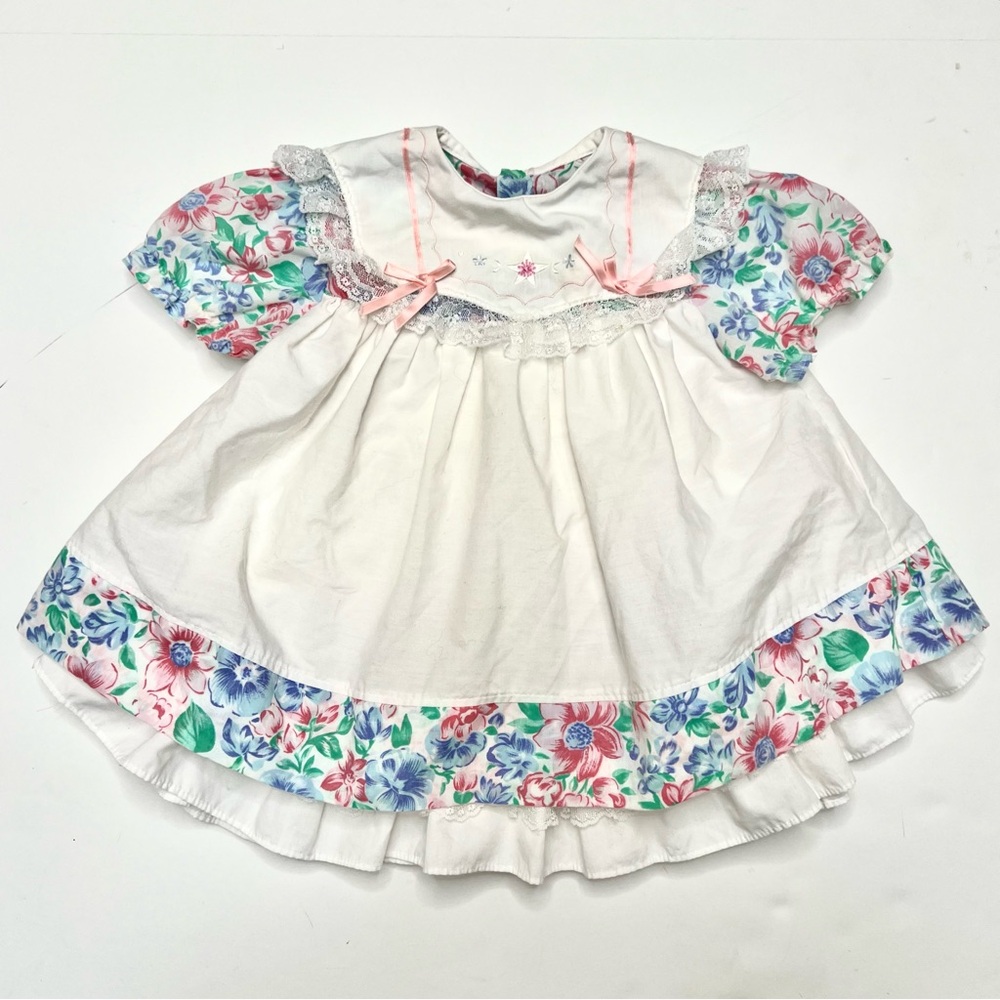 Vintage Floral Baby Girl Dress